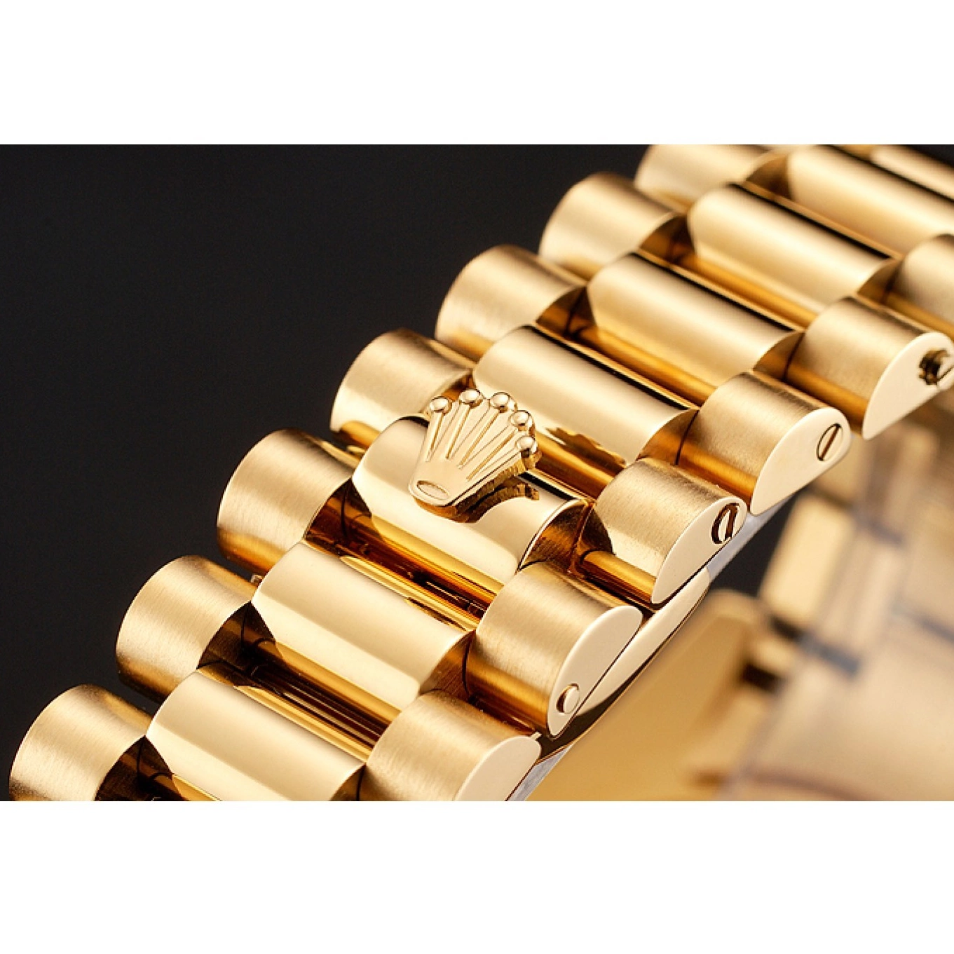 Aaa replica watch Diamond 1454099 Day-Date Rolex Dial Gold Swiss Bezel Bracelet Champagne 0614